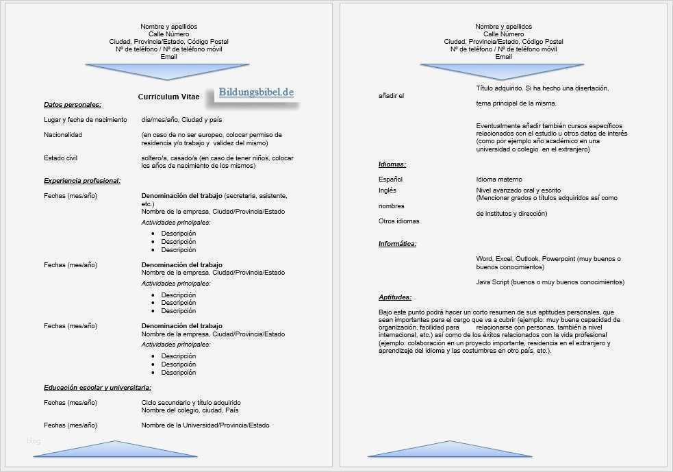 Lebenslauf Vorlage Bewerbung Genial Bewerbung Spanisch Anschreiben Lebenslauf Vorlage Muster