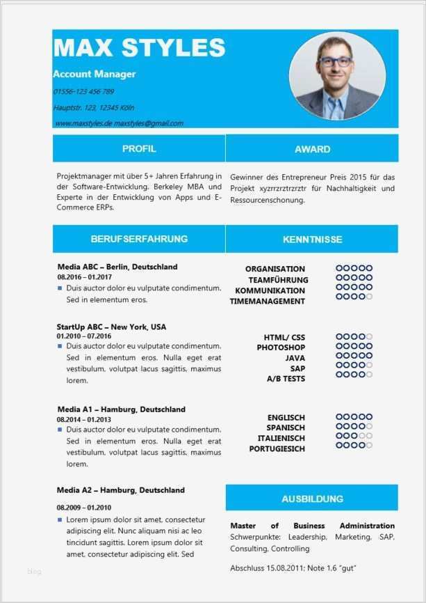 37 Hübsch Lebenslauf Vorlage Blau Bilder 1 Lebenslauf Vorlage Blau Angenehm Modernes Lebenslaufmuster