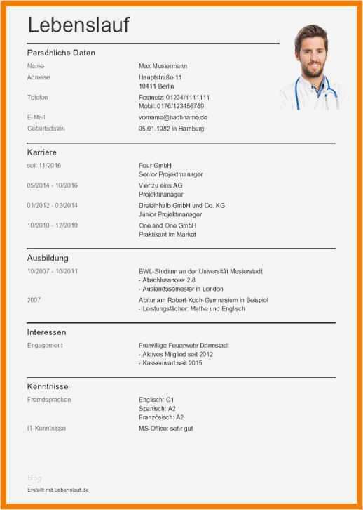Lebenslauf Vorlage Download Bewundernswert 10 Lebenslauf Vorlage
