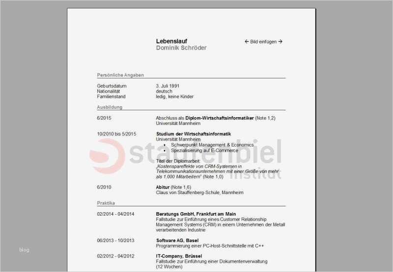 Lebenslauf Vorlage Download Großartig Lebenslauf Vorlage Download