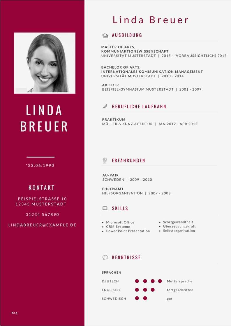 Lebenslauf Vorlage Für Praktikum Fabelhaft Der Lebenslauf In Der Bewerbung Für Ein Praktikum