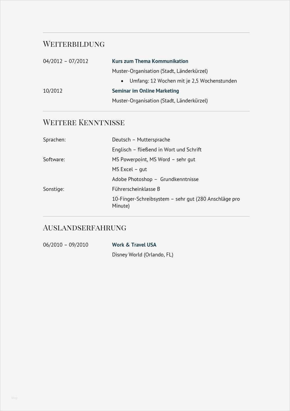 Lebenslauf Vorlage Manager Schön Lebenslauf Muster Für Vertrieb