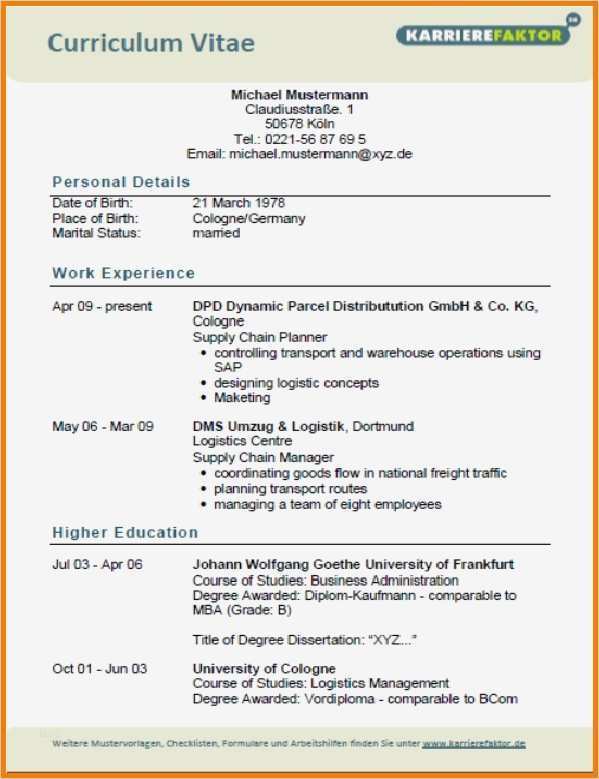 Lebenslauf Vorlage Manager Schönste Fantastisch Business Management Lebenslauf Vorlage Galerie