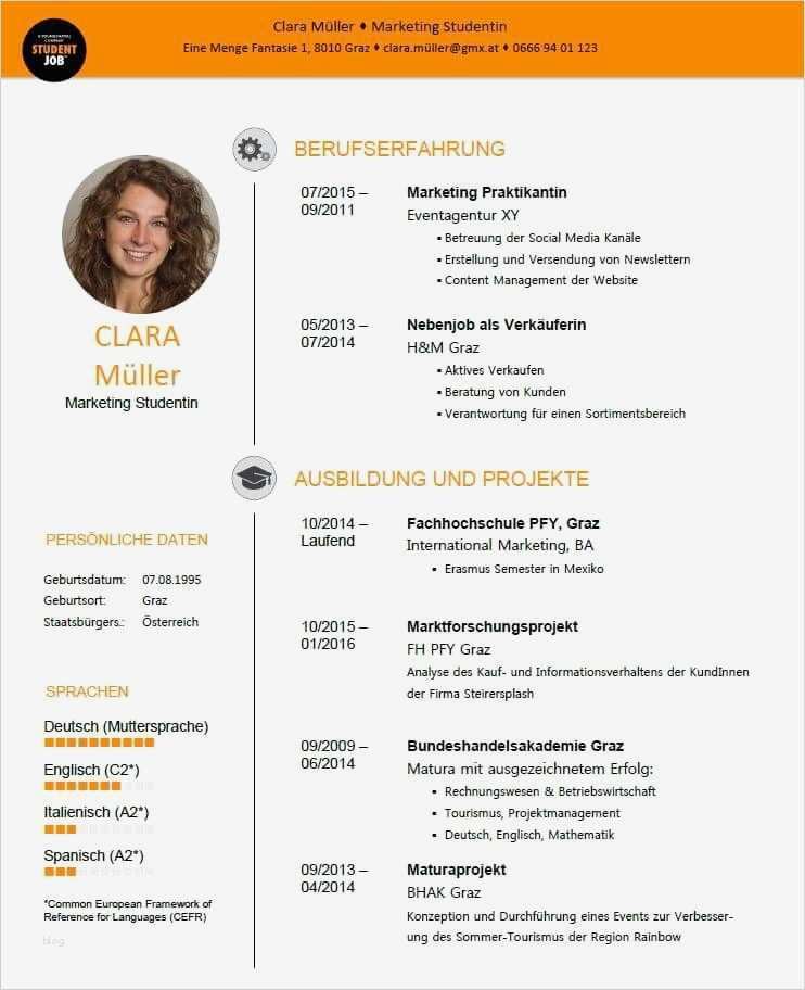 Lebenslauf Vorlage Mit Foto Cool Bildergebnis Für Moderner Lebenslauf