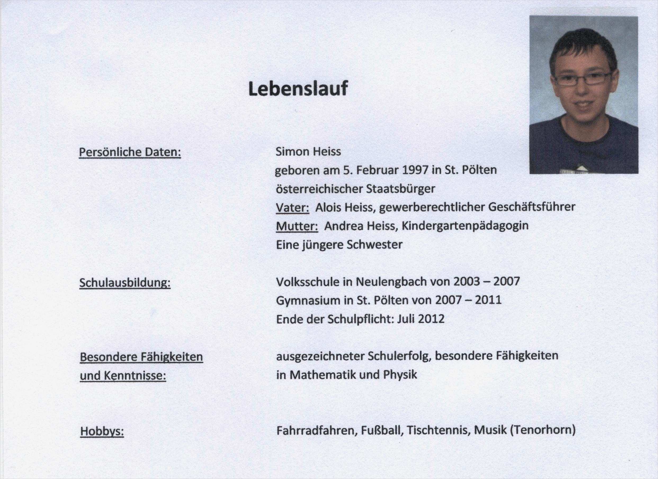 Lebenslauf Vorlage Mit Foto Luxus Lebenslauf