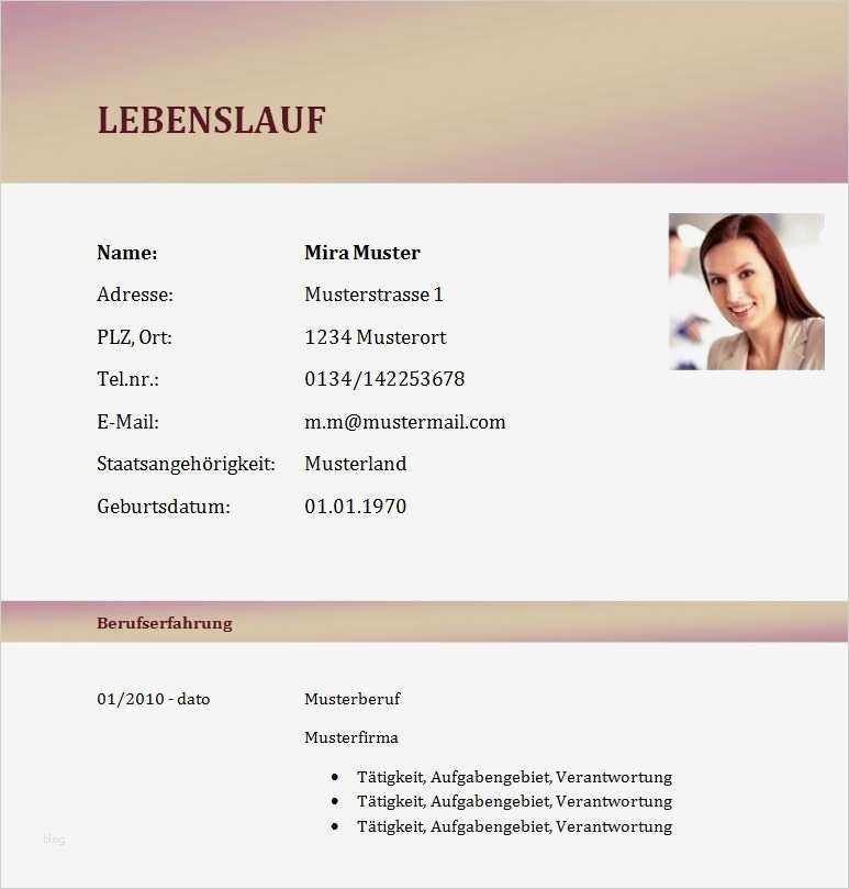 Lebenslauf Vorlage Mit Kind Luxus Lebenslaufvorlage Tabellarisch Klassisch