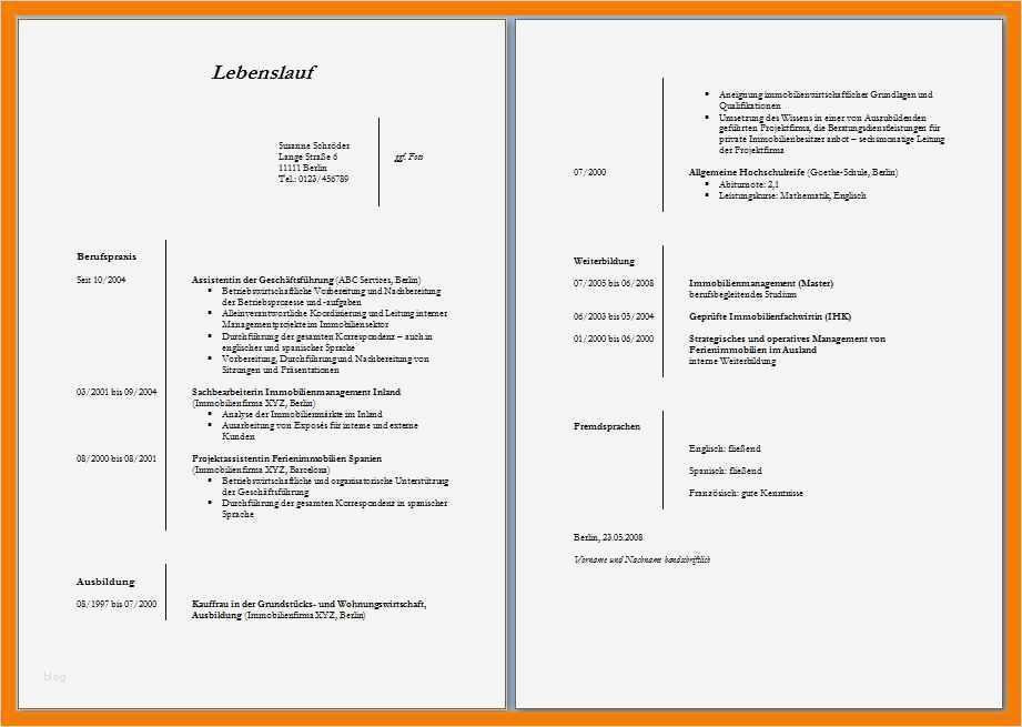 Lebenslauf Vorlage Modern Inspiration 5 Vorlage Lebenslauf Modern