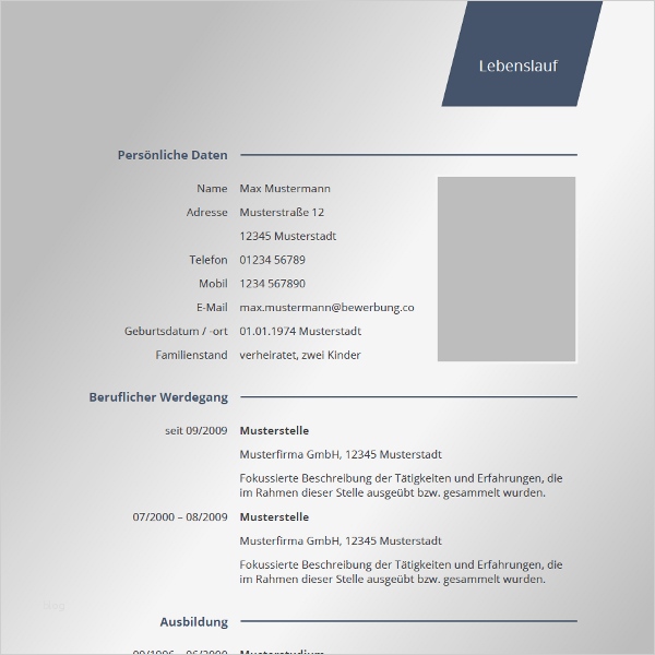 Bewerbung modern Bewerbung