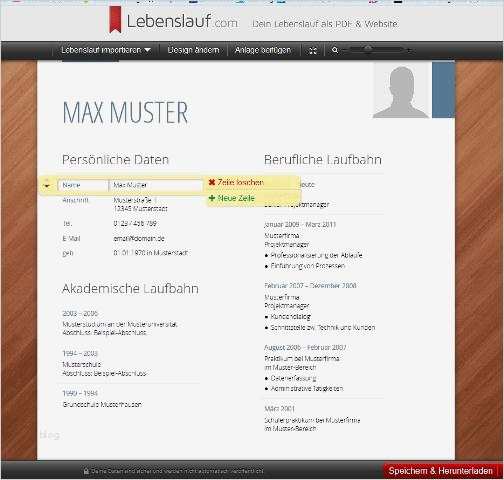 Lebenslauf Vorlage Online Luxus Vorlage Lebenslauf Online Ausfüllen Mit Lebenslauf
