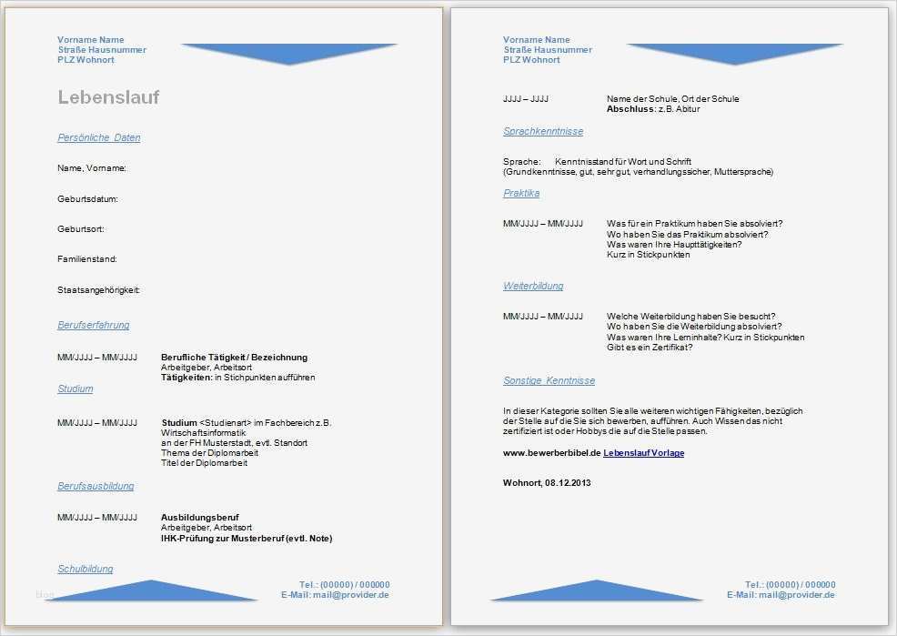 Lebenslauf Vorlage Openoffice Kostenlos Neu Lebenslauf Beispiel Vorlage Muster Kostenlos