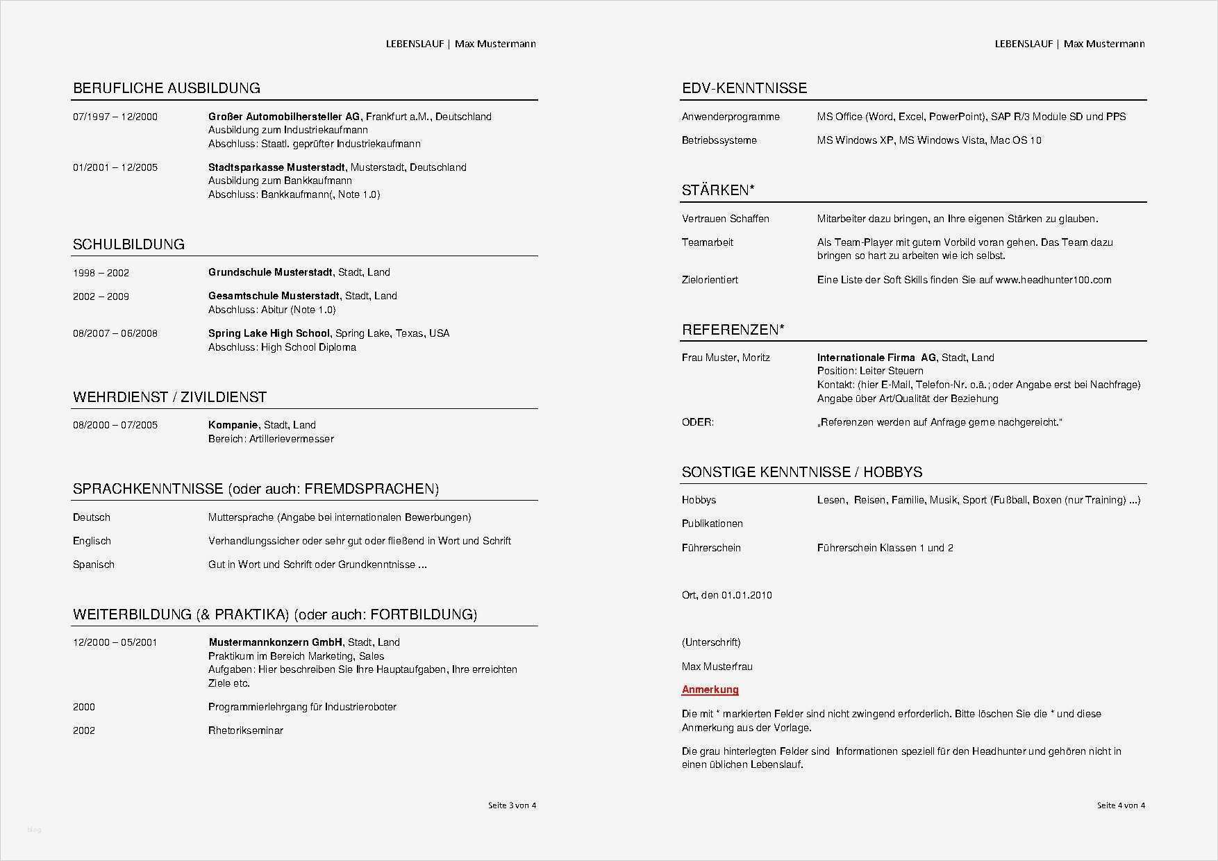 Lebenslauf Vorlage Planet Beruf Gut Lebenslauf Vorlagen Headhunter100