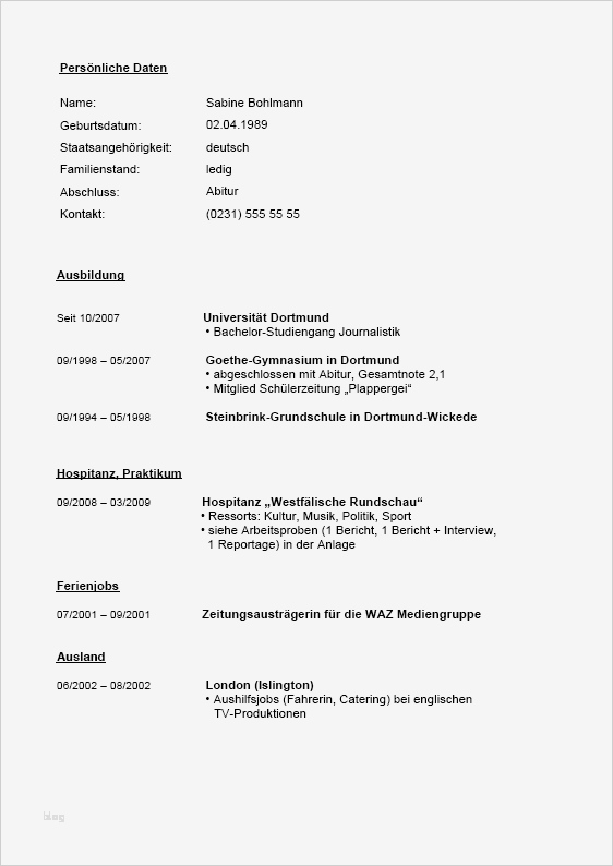 Lebenslauf Vorlage Praktikum Neu Bewerbung Und Lebenslauf Praktikum Me N Tv Presse