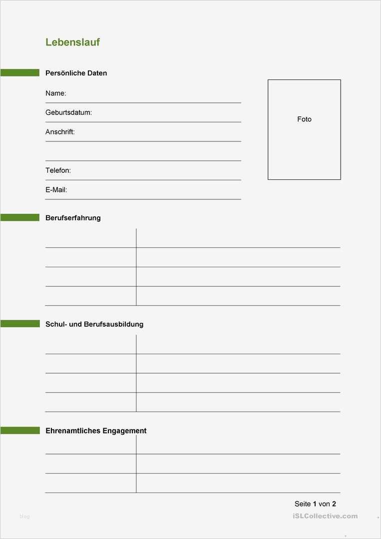 Lebenslauf Vorlage Zum Kopieren Einzigartig Lebenslauf Vorlage Arbeitsblatt Kostenlose Daf
