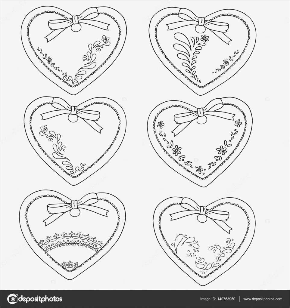 Lebkuchenherz Vorlage Zum Ausdrucken Einzigartig Kolekce Pernková Srdce Den Svatého Valentýna Vektor
