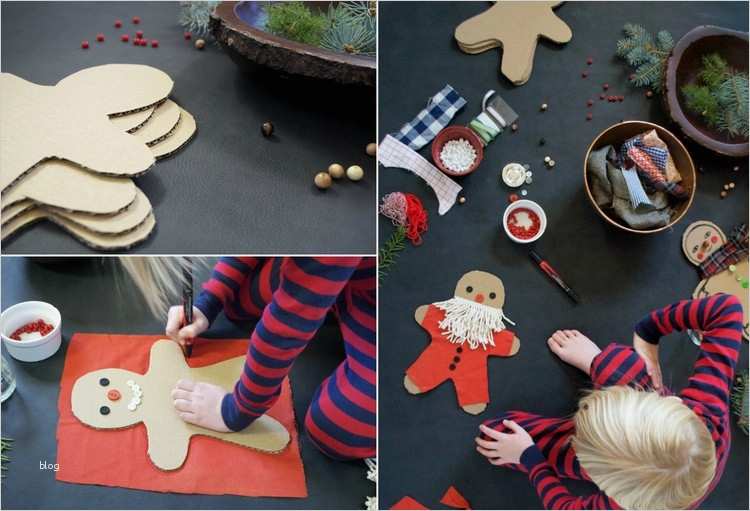 Lebkuchenmann Vorlage Süß Weihnachtsmann Basteln Aus Verschiedenen Materialien 15