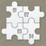 Leeres Puzzle Vorlage Beste Moderne Puzzle Vorlage — Stockvektor © Lajo 2
