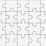 Leeres Puzzle Vorlage Cool Jigsaw Puzzle Leere Vorlage 4 X 5 20 Stück — Stockvektor