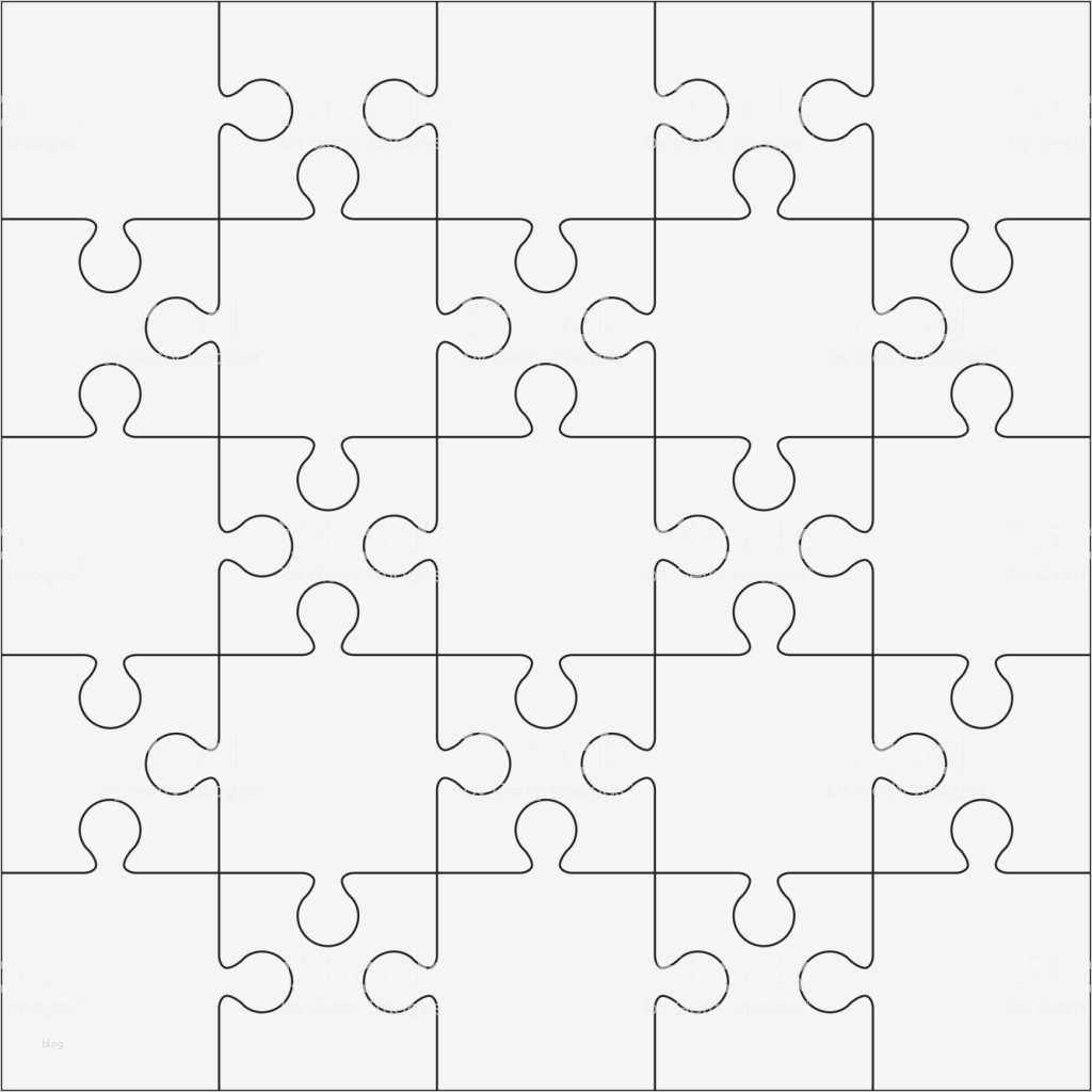 Leeres Puzzle Vorlage Erstaunlich 25 Jigsaw Puzzle Leere Vorlage Oder Schneiden Leitlinien