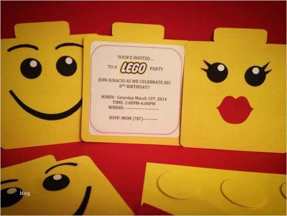 Lego Einladungskarten Vorlage Fabelhaft Lego Wie Party Einladung