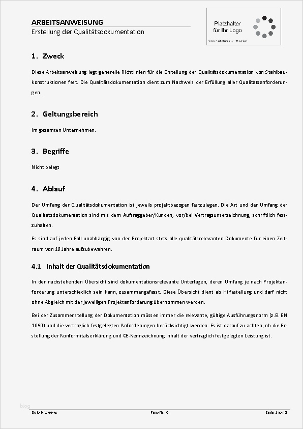 Leistungserklärung En 1090 Vorlage Gut Arbeitsanweisung En 1090