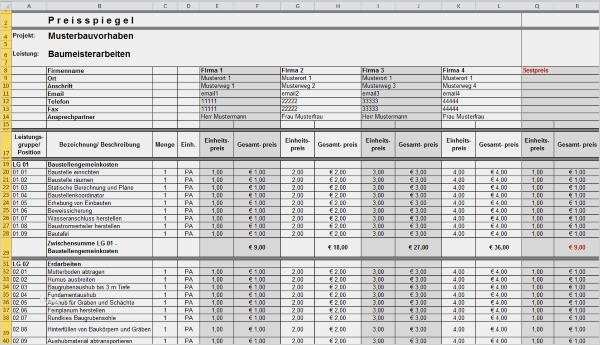 Leistungsverzeichnis Vorlage Excel Elegant Leistungsverzeichnis Erstellen In Eigenregie so Gehts