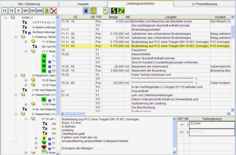 Leistungsverzeichnis Vorlage Excel Luxus Download Leistungsverzeichnis Erstellen