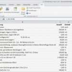 Leistungsverzeichnis Vorlage Excel Süß Aufmass Programm Download