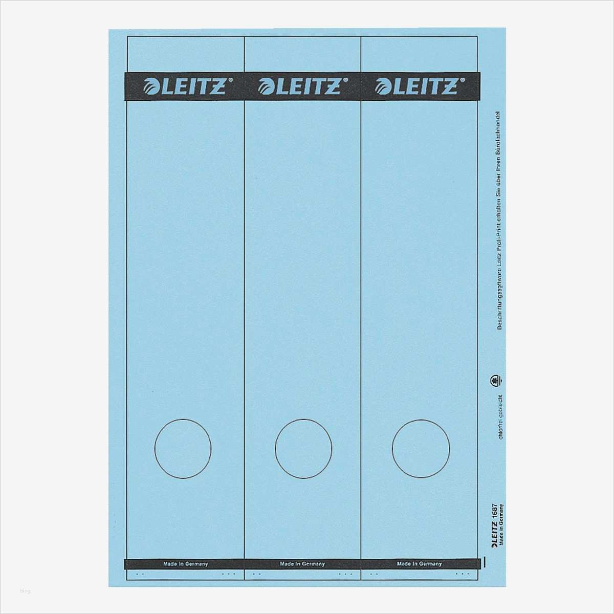Leitz 1687 Vorlage Word Genial Leitz Selbstklebende ordnerrücken Etiketten 1687 Bei