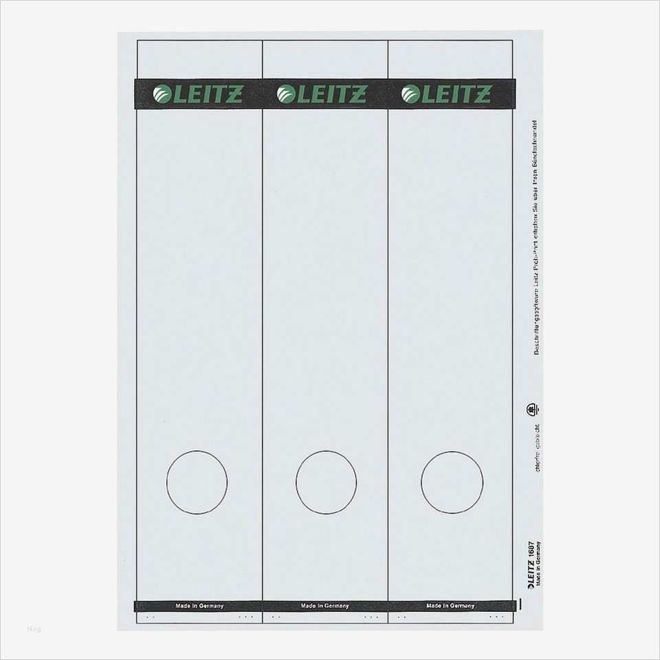 Leitz ordner Rückenschilder Vorlage Elegant Leitz ordnerrücken Etiketten Online Kaufen