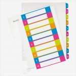 Leitz Register 1 10 Vorlage Erstaunlich Register Pp Leitz Wow A4 Maxi Popisovateľný so šttkami 1