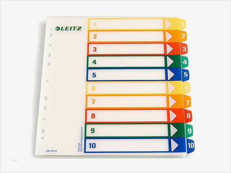 Leitz Register 1 10 Vorlage Gut Leitz Register Zahlen 1 10