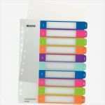Leitz Register 1 10 Vorlage Inspiration Leitz Kunststoffregister 1 10 A4 Maxi Wow 1243