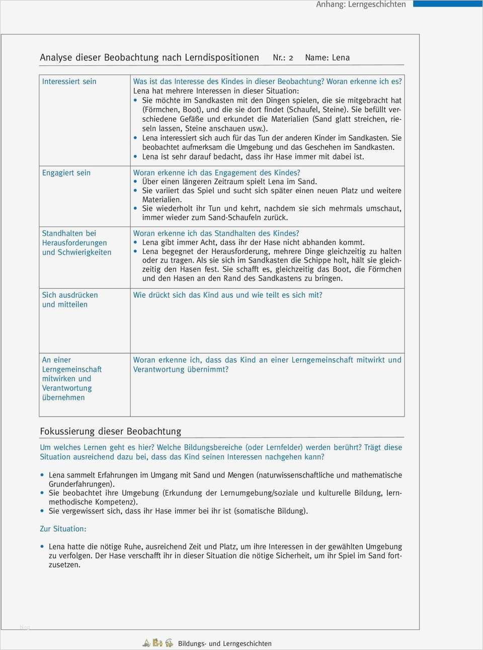 Lerngeschichten Vorlage Angenehm Very Portfolio Lerngeschichten Vorlagen De13