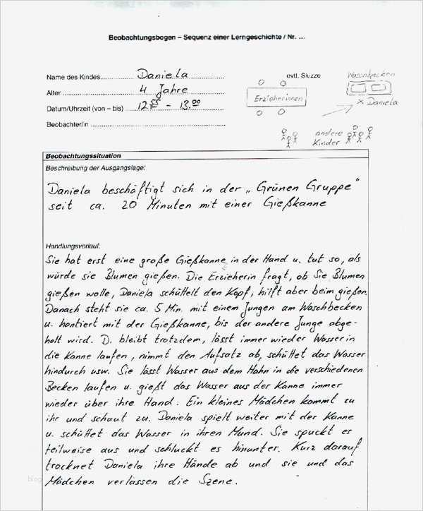 Lerngeschichten Vorlage Erstaunlich Pin Der Beobachtungsbogen On Pinterest