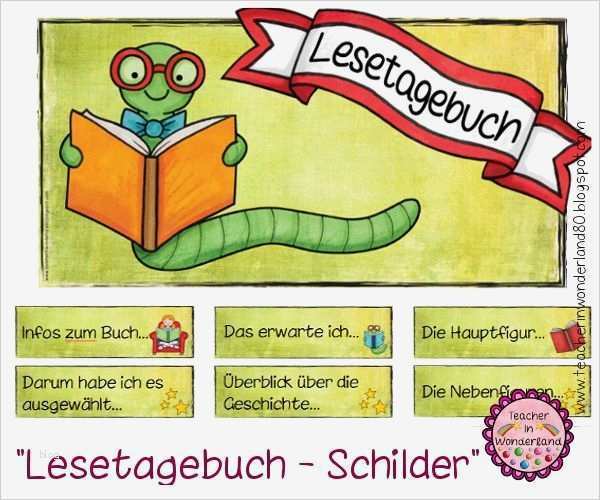 Lesetagebuch Vorlage Bewundernswert Deutsch In Der Grundschule Lesetagebuch