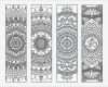 Lesezeichen Vorlage Fabelhaft 4 Mandala Färbung Lesezeichen Set 2 sofort Download