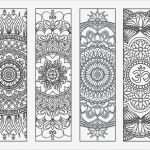 Lesezeichen Vorlage Fabelhaft 4 Mandala Färbung Lesezeichen Set 2 sofort Download