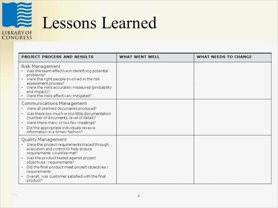 Lessons Learned Vorlage Beste Prince2 Lessons Learned Report Template Best Lesson