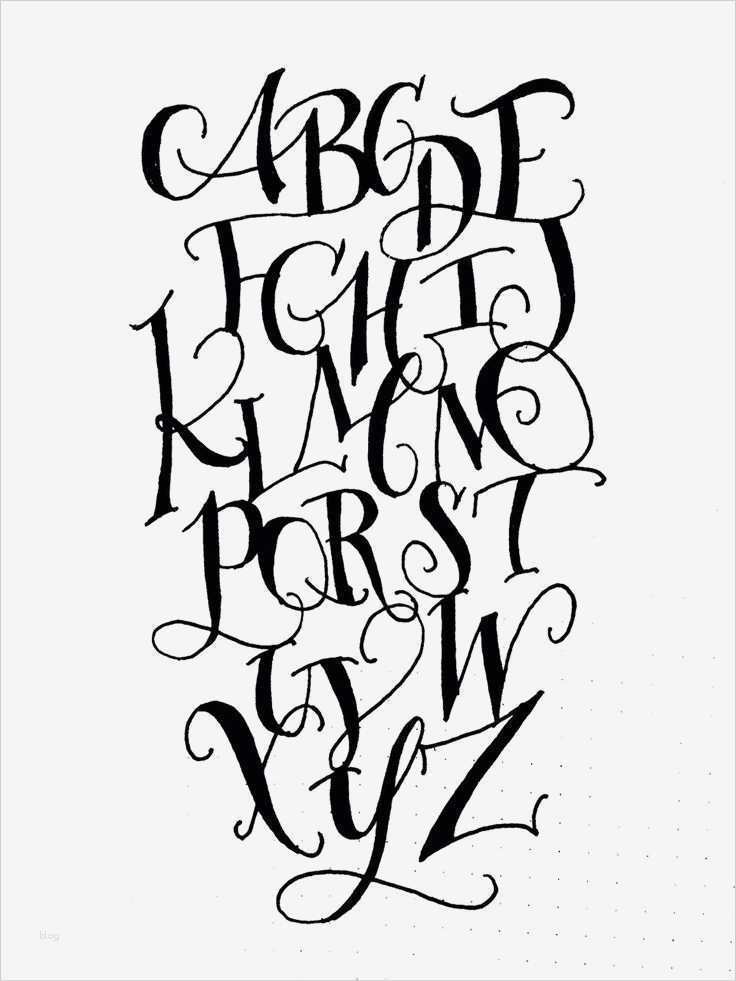 Lettering Vorlagen Angenehm Hand Lettering Alphabet Calligraphy 1000 Ideas About