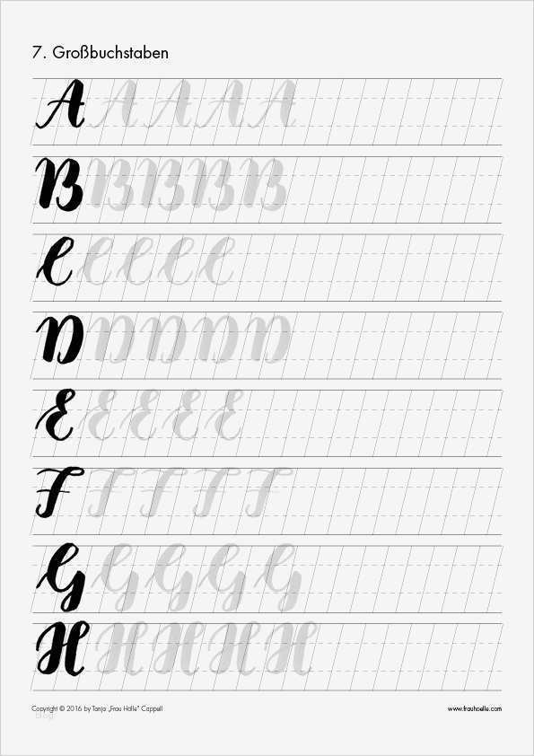 Lettering Vorlagen Angenehm Letter Brush Lettering Guide Frau Hölle Studio