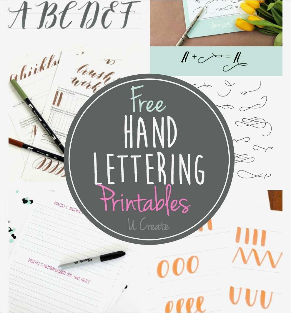 Lettering Vorlagen Bewundernswert Free Hand Lettering Printables