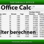 Libreoffice Calc Vorlagen Schönste Das Alter Berechnen Libre Fice Calc toptorials