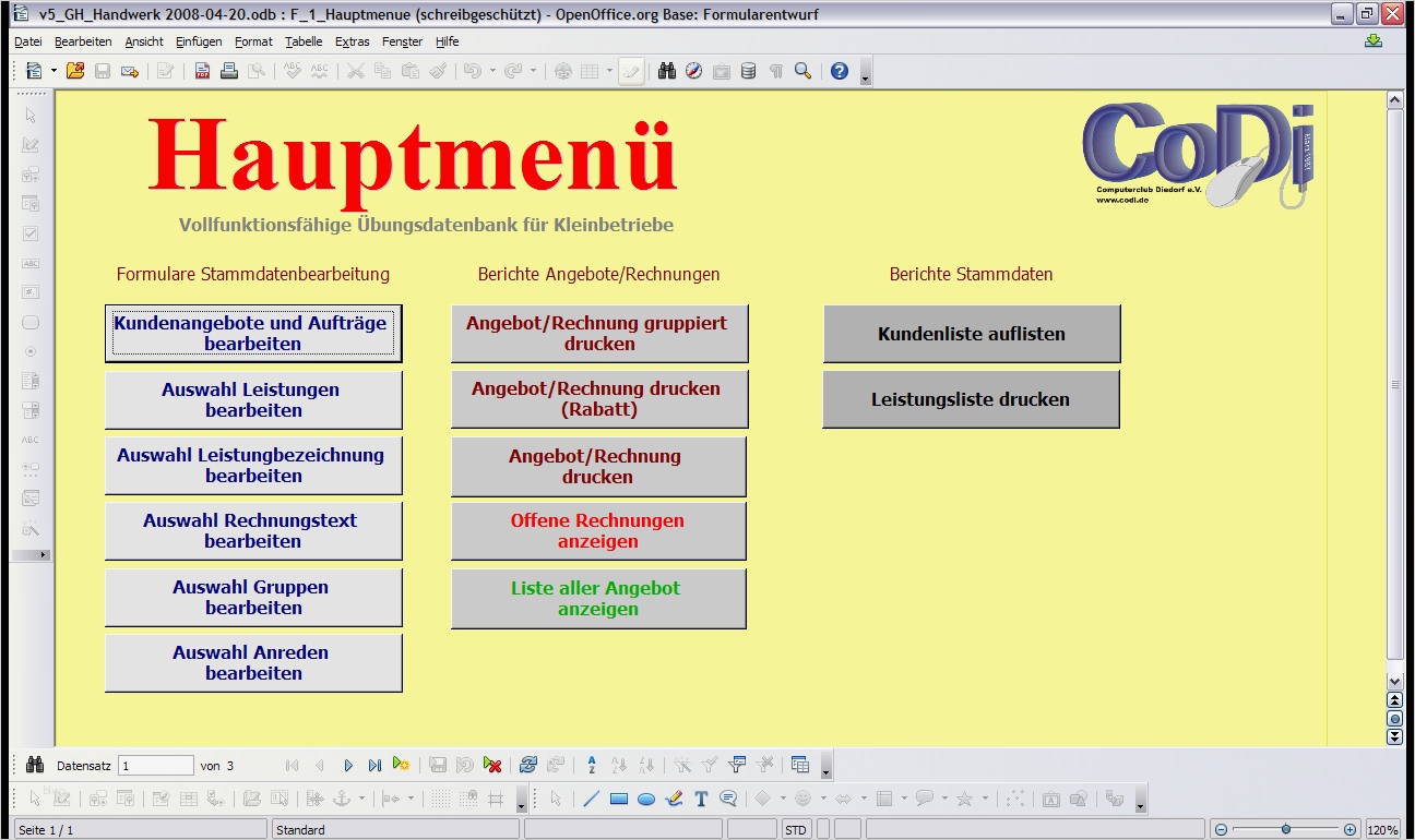 Libreoffice Etiketten Vorlagen Luxus Open Fice Libre Fice 3 Base Beispieldatenbank