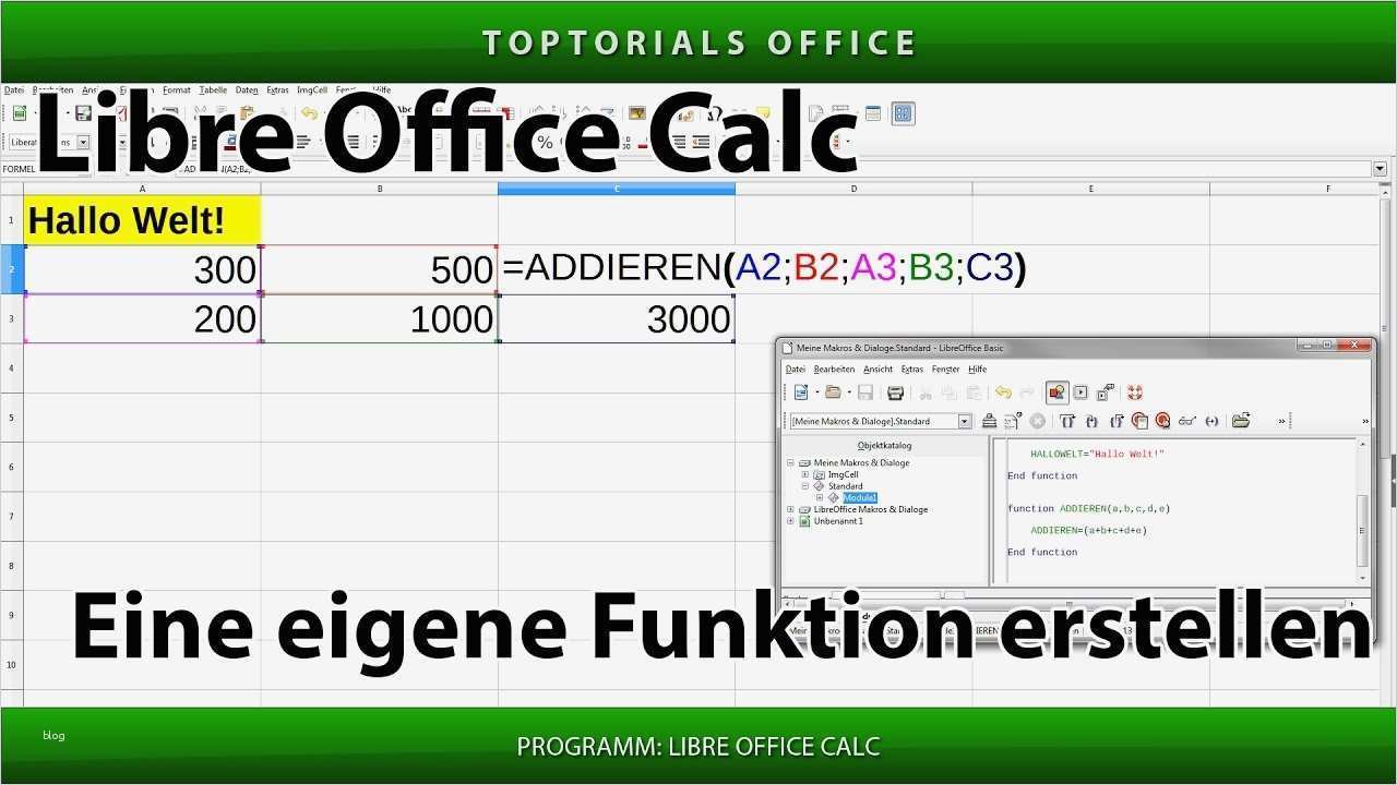 Libreoffice Impress Vorlagen Best Of Eine Eigene Funktion Erstellen Ganz Einfach Libre Fice