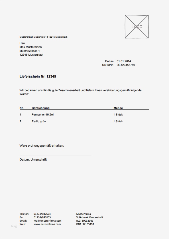 Lieferschein Vorlage Beste Vorlage Für Lieferschein Zum Kostenlosen Download