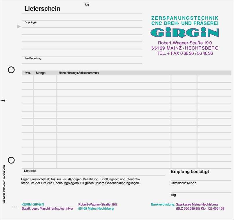 Lieferschein Vorlage Einzigartig Individuelle formulare Mit Durchschlag Für Ihre Firma Von