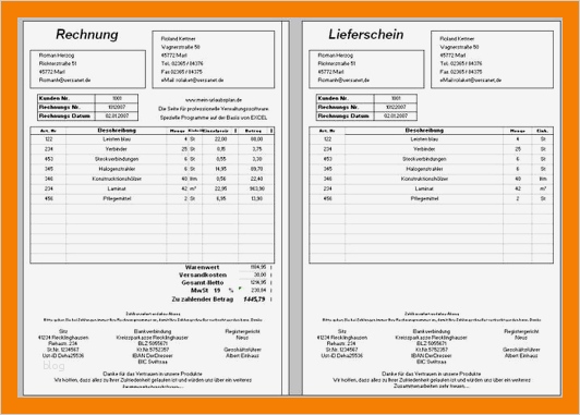 Lieferschein Vorlage Kostenlos Erstaunlich 10 Lieferschein Vorlage Excel
