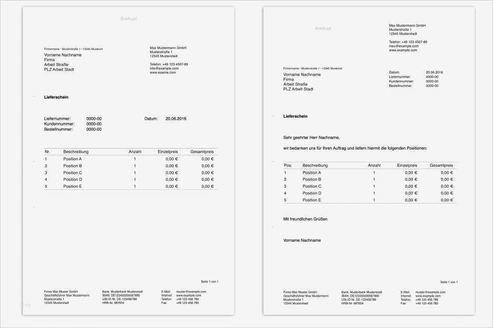 Lieferschein Vorlage Kostenlos Erstaunlich Pages Vorlage Lieferschein