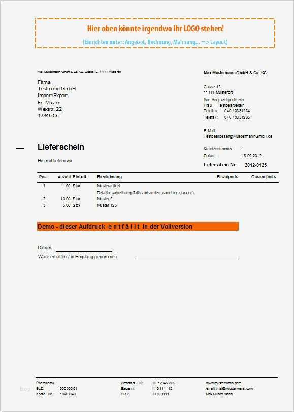 Lieferschein Vorlage Zum Ausdrucken Süß Lieferschein World Of Rechnungsprofi