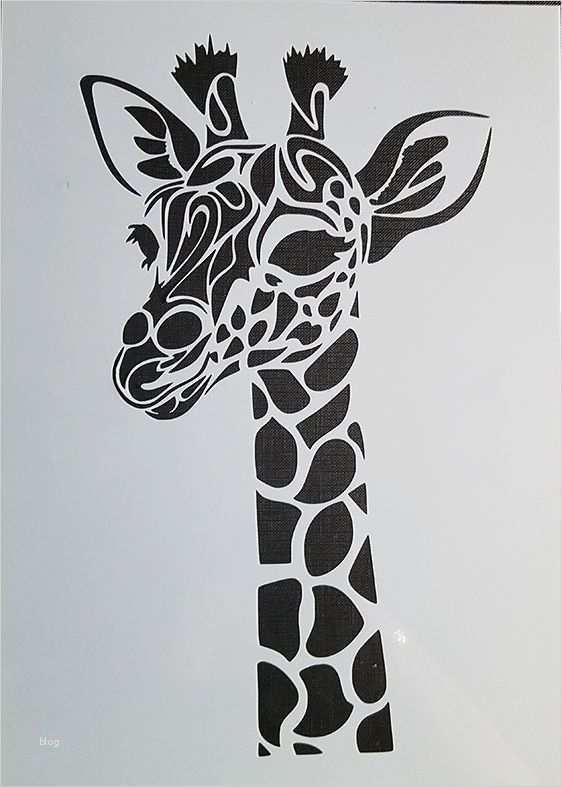 Linolschnitt Vorlagen Gut Stencil Schablone Textilgestaltung Airbrush Giraffe A 4 S